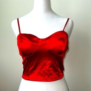 Used Liz & Sara Spaghetti Strap Crop Top